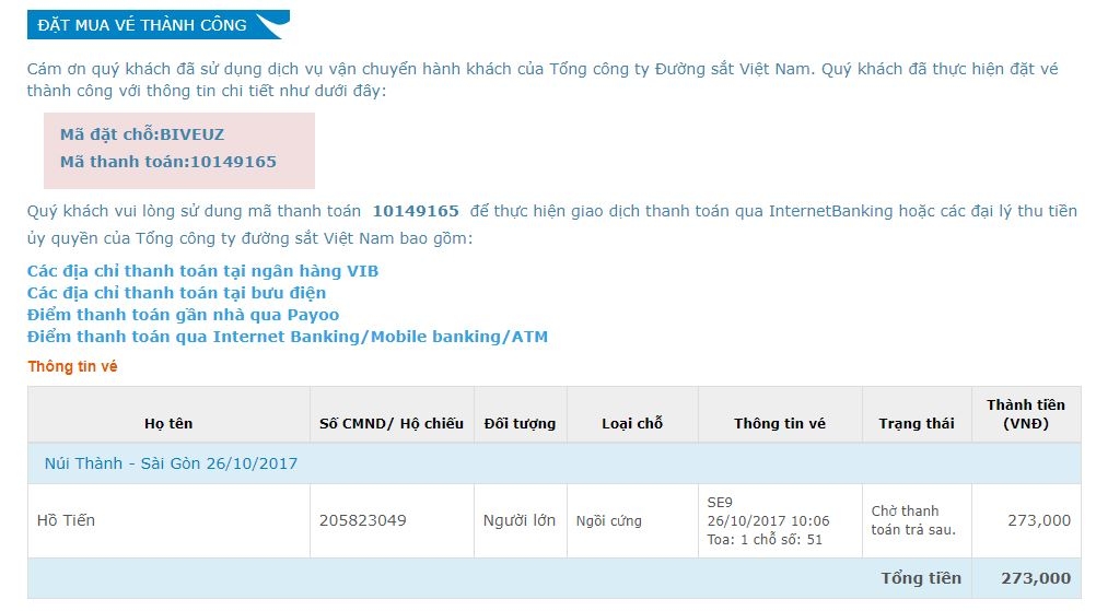 Thanh toán trả sau