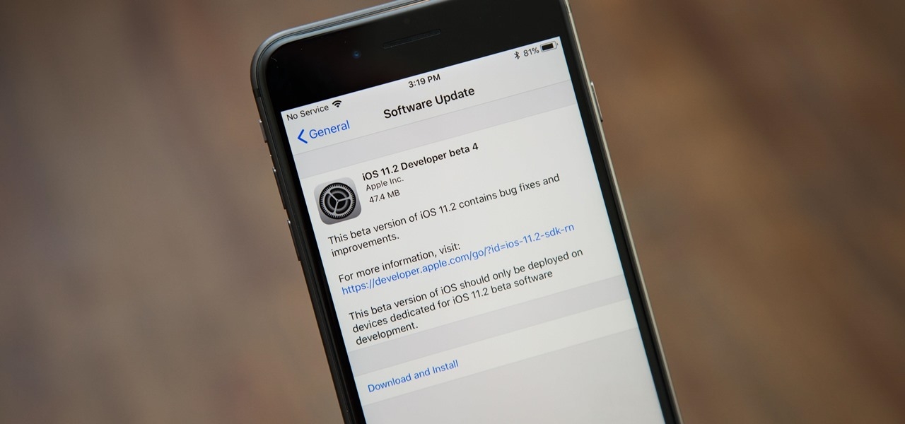iOS 11.2 beta 4