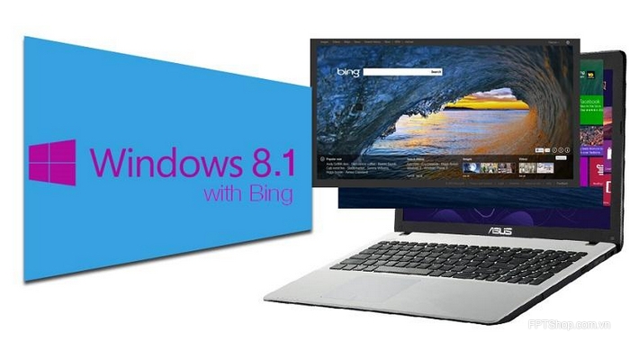 Asus X553MA chạy hệ điều hành windows 8.1 bản quyền và nhiều kết nối hiện đại