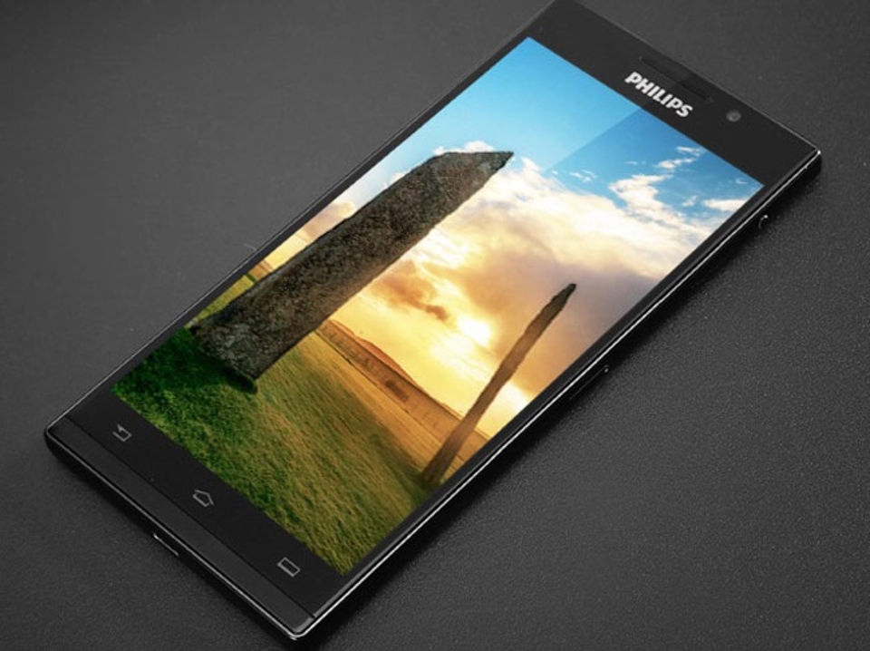 Philips lộ ảnh smartphone khủng có cảm biến vân tay