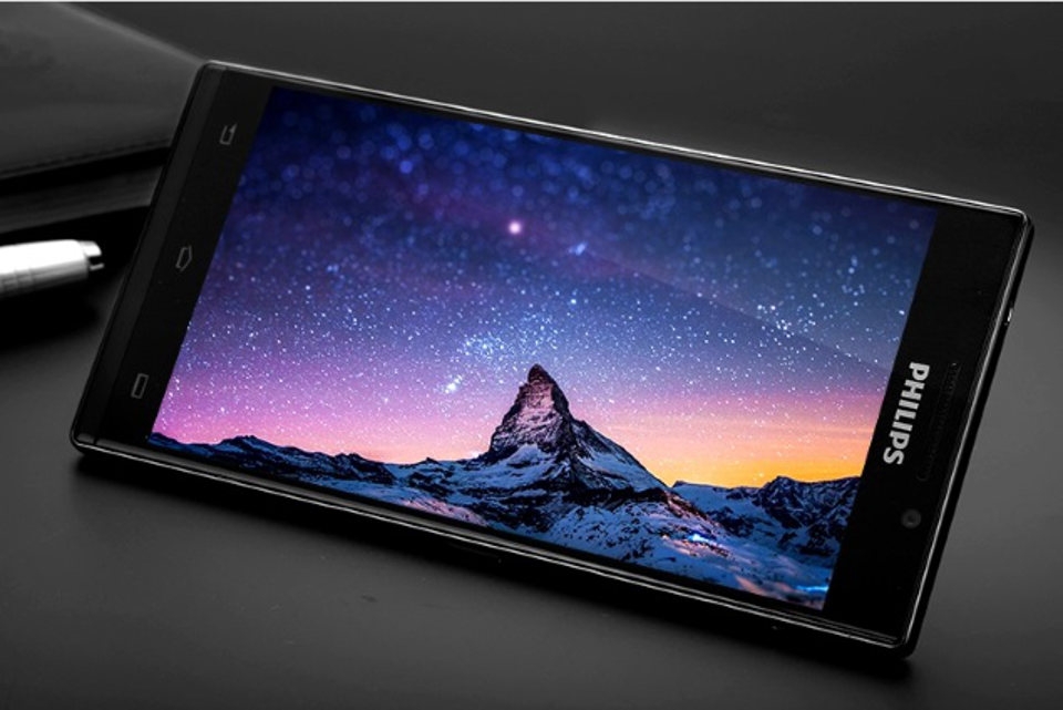 Philips lộ ảnh smartphone khủng có cảm biến vân tay