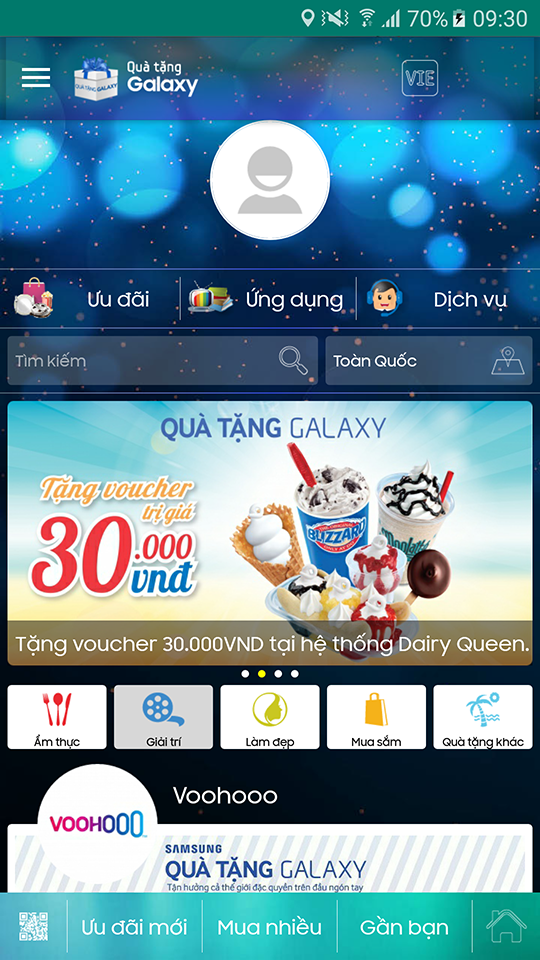 Quà tặng Galaxy - Đặc quyền dành cho khách hàng Samsung Quà tặng Galaxy - Đặc quyền dành cho khách hàng Samsung