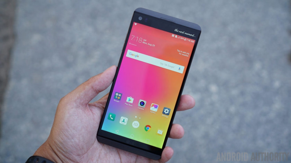 Mặt trước của LG V20