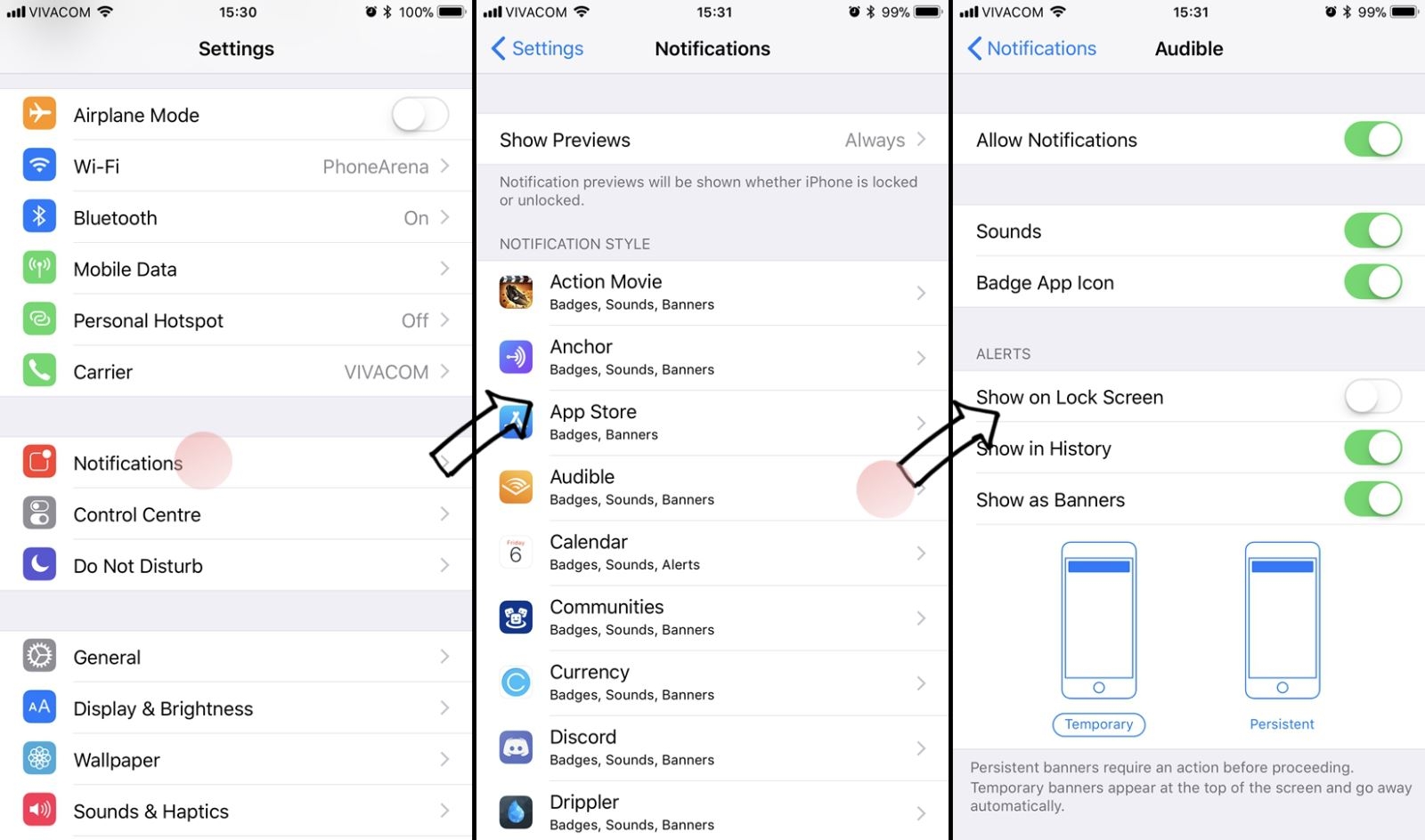 Chọn lọc ứng dụng hiển thị thông báo trên màn hình khoá
