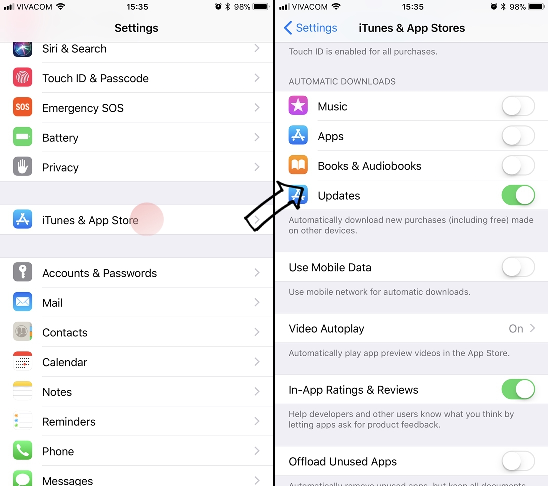 Vô hiệu hoá tự cập nhật trên App Store