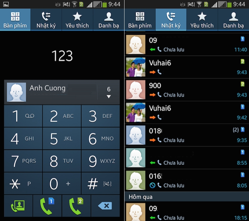 giao diện galaxy grand 2