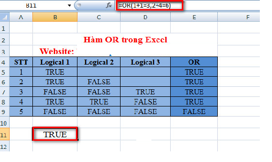 dùng công thức trực tiếp