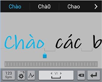 chú thích trên Samsung Galaxy Tab A