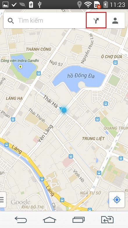 Sử dụng ứng dụng bản đồ chỉ đường