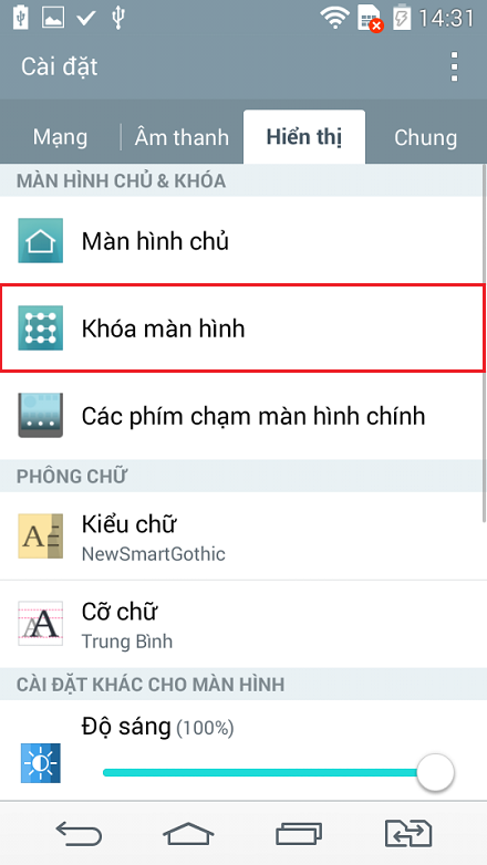 Khóa màn hình bằng Knock Code