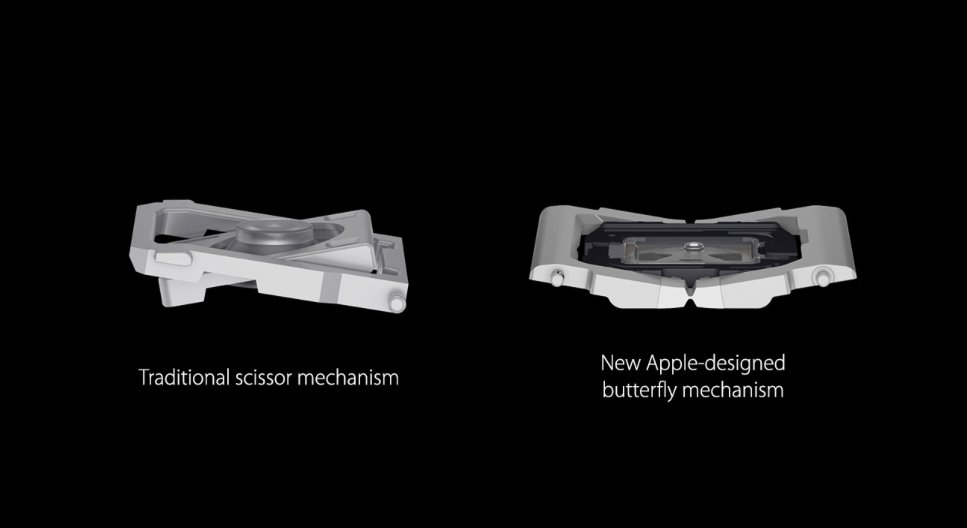 Cấu trúc của 2 cơ chế bàn phím Macbook 12 inch