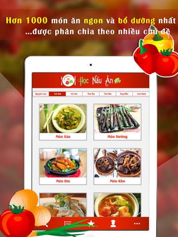 Nấu ăn với ipad