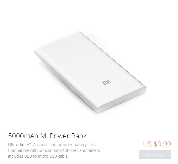 Pin dự phòng dung lượng 5.000mAh