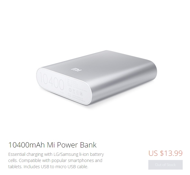 Pin dự phòng dung lượng 10.400mAh
