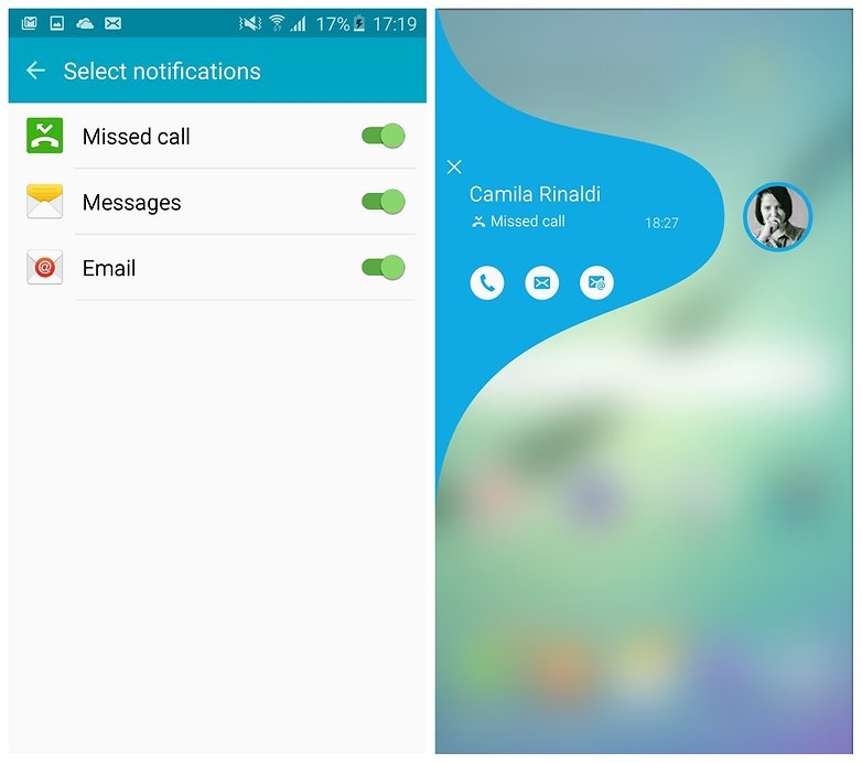 Quản lý thông báo trên S6 Edge