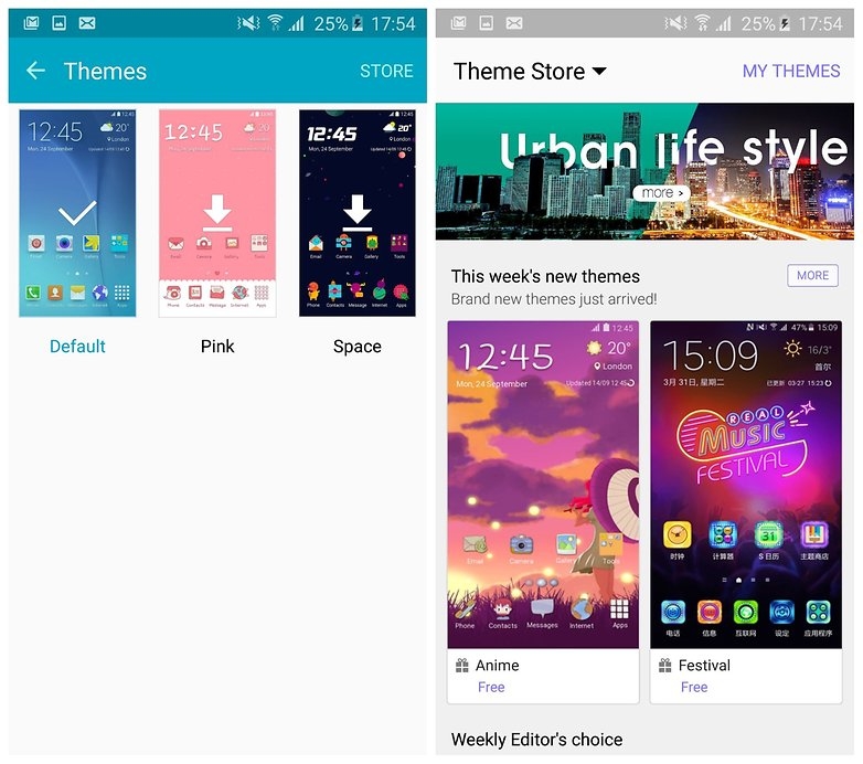 Theme cho Galaxy S6 Edge