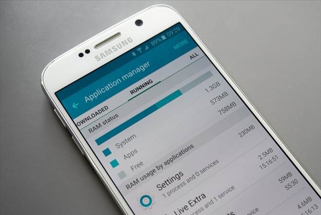 Kiểm tra các ứng dụng tự ý làm mới trong nền bằng các phần mềm trên Galaxy S6