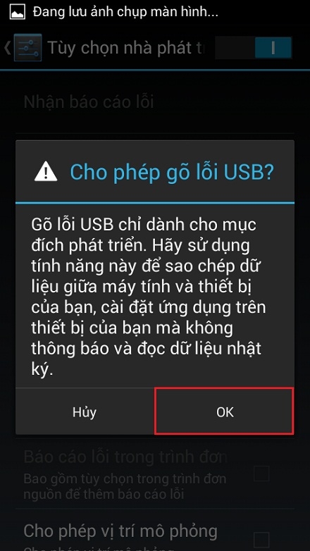Bật chế độ gỡ lỗi USB trên Mobiistar Touch Bean 452C