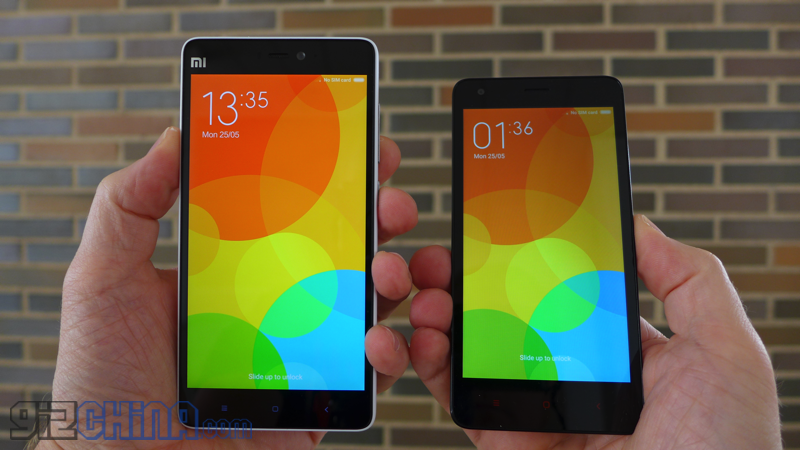Mi4i cạnh chiếc Redmi 2
