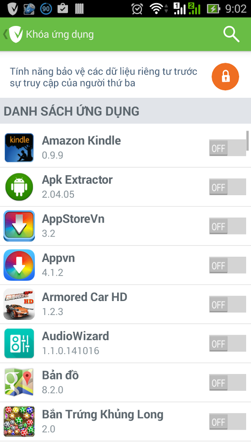 Khóa ứng dụng
