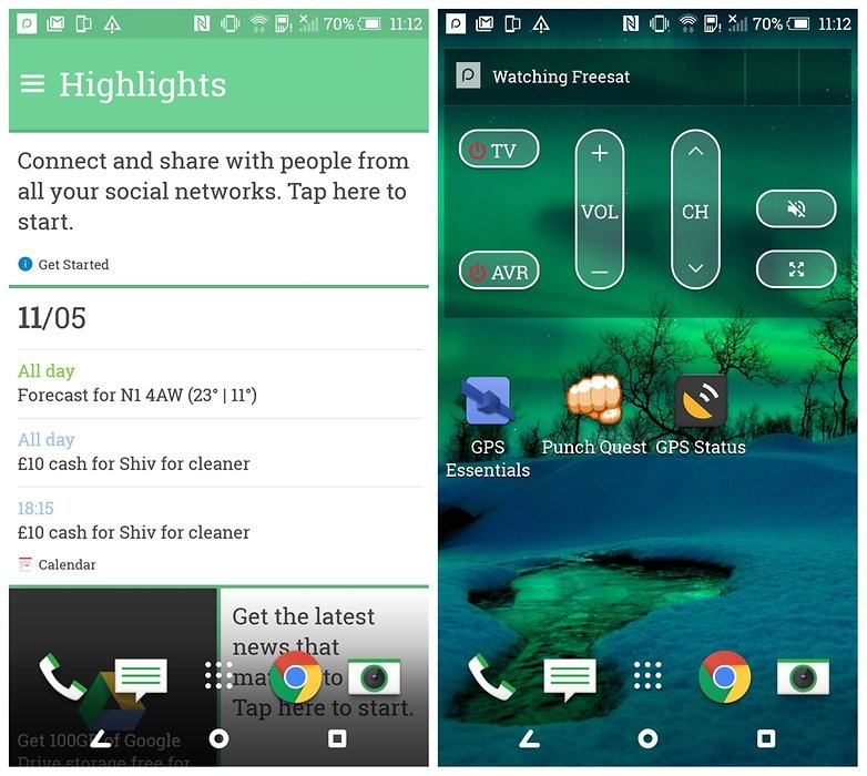 Giao diện Sense 7 trên M9