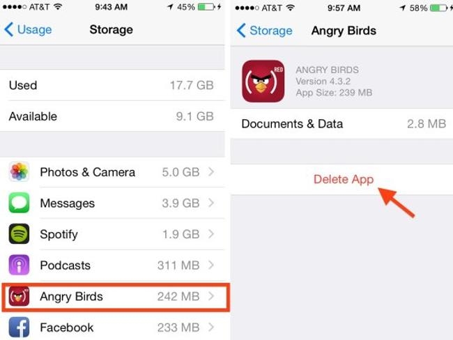 Xóa các trò chơi không sử dụng