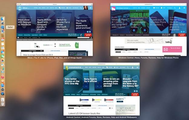 Bạn nhấn mạnh vào một biểu tượng ứng dụng Dock để truy cập App.