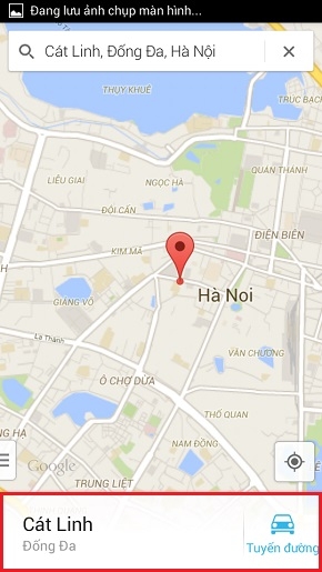 Chọn vị trí hiện tại của bạn.