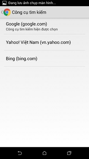Thay đổi công cụ tìm kiếm trên trình duyệt Chrome