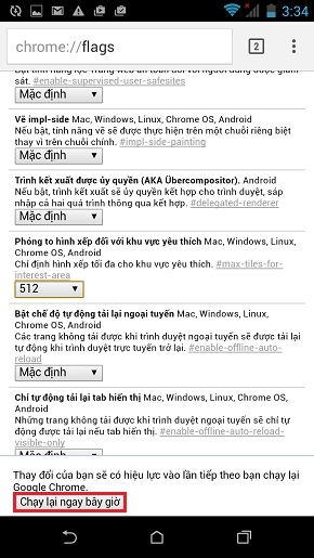 Tăng tốc độ cho Chrome