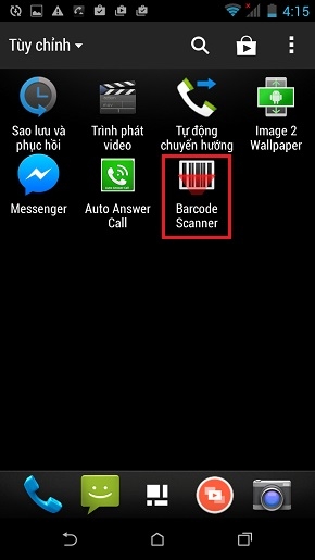 Cài đặt ứng dụng QR code trên máy