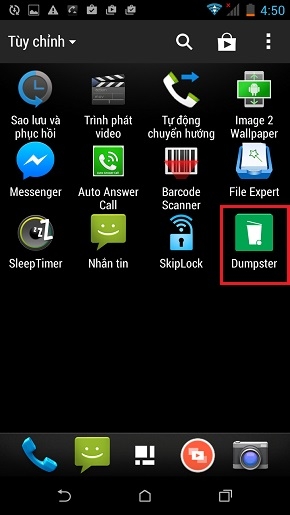 Khôi phục ảnh đã bị xóa bằng ứng dụng Dumpster