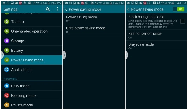 Chế độ siêu tiết kiệm pin trên Galaxy S5