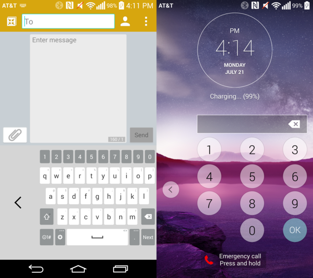 Chế độ sử dụng một tay trên LG G3