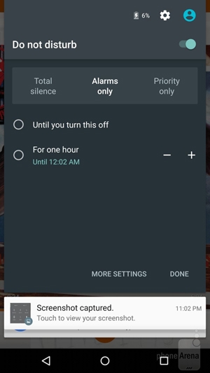 Bảng thiết lập Do Not Disturb trong Android M