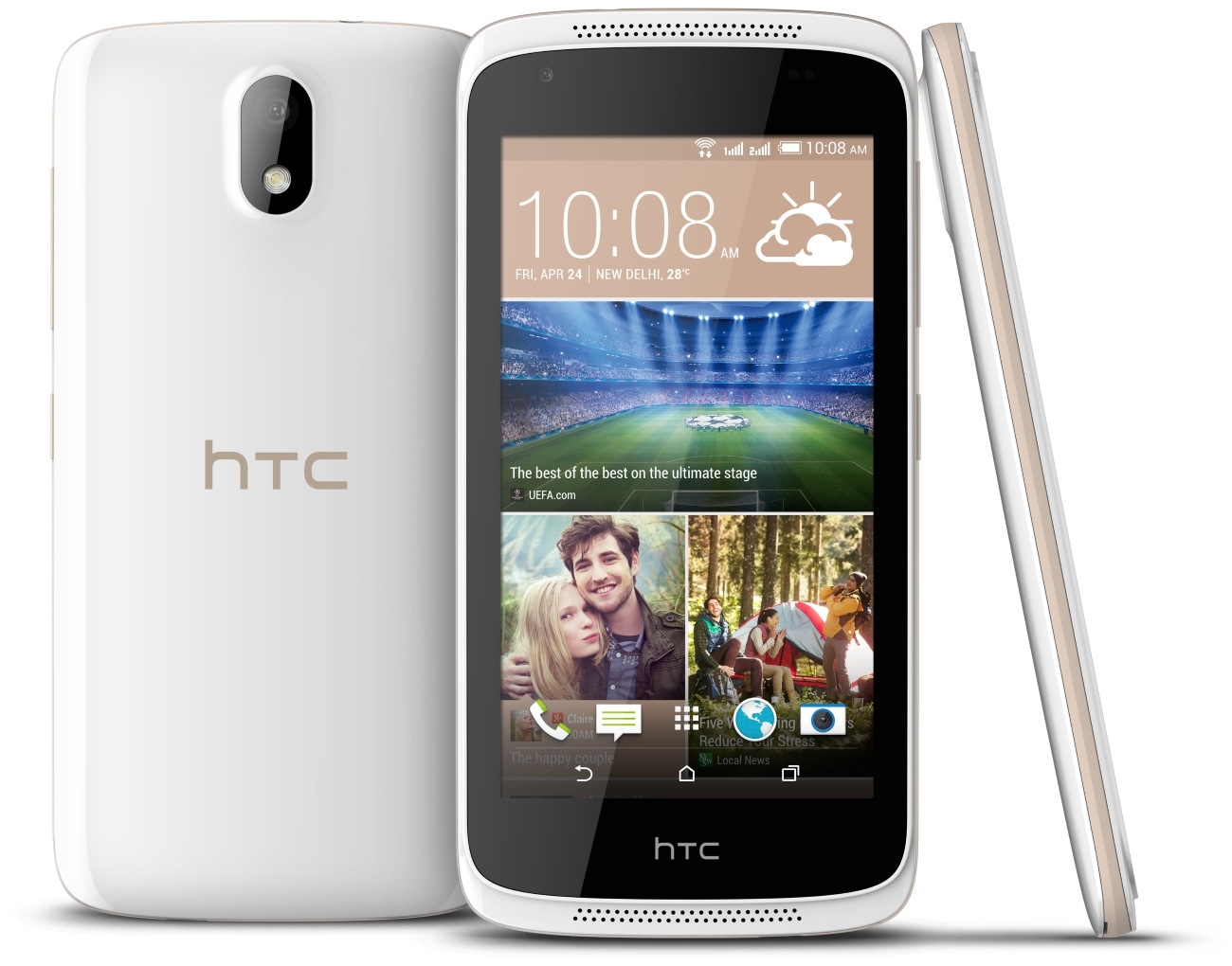 Cấu hình phần cứng mạnh mẽ đến từ bộ vi xử lý lõi tứ của HTC Desire 326G Dual Sim