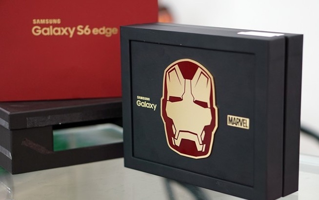 Chiếc smartphone Galaxy S6 Edge bản Iron Man