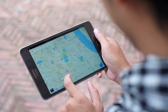 Người dùng có thể tìm đường dễ dàng với tính năng Smart Select của bút S Pen trên Tab A