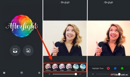 Ứng dụng Afterlight
