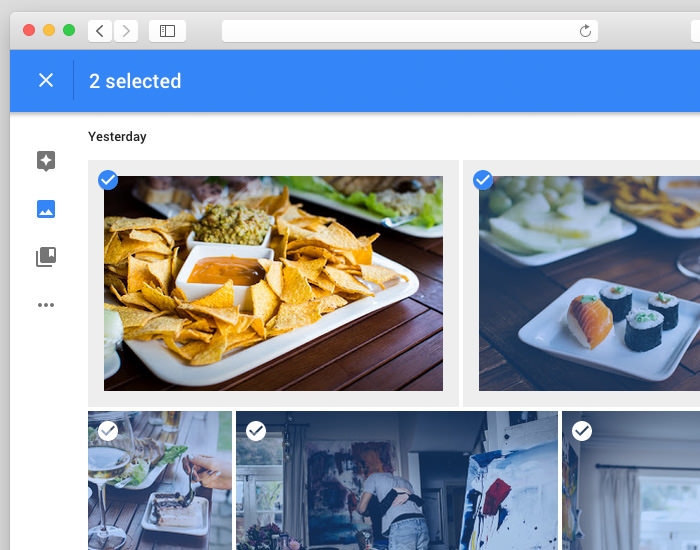 Lựa chọn hình ảnh siêu nhanh trên Google Photos