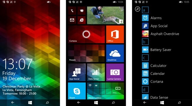 Giao diện Lumia 535