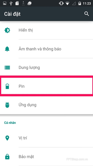 điều chỉnh màn hình hiển thị
