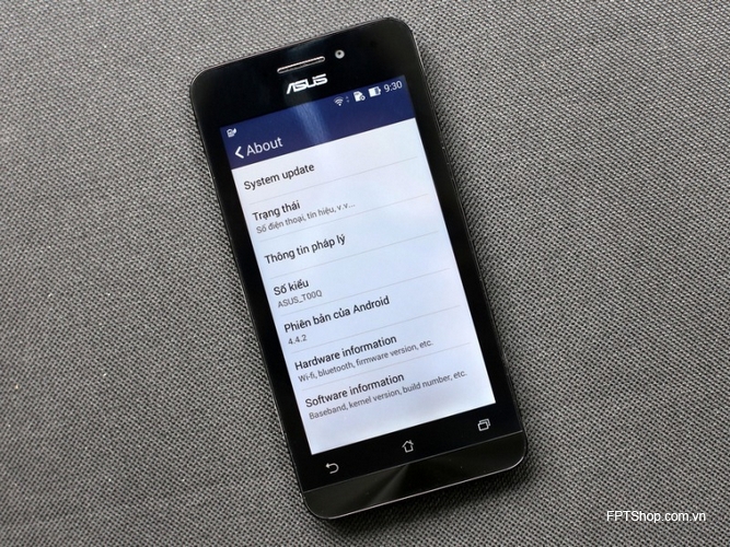 Asus Zenfone A450  có màn hình 4,5 inch, lớn hơn phiên bản tiền nhiệm