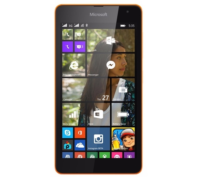 Copertura di cuoio artificiale Lumia 540 Dual Bookstyle bianco
