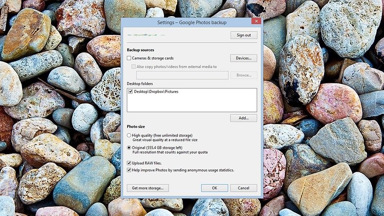 Google Photos cũng có phần mềm riêng cho Windows và Mac