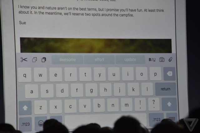 chức năng đa nhiệm nhằm chia đôi màn hình cho iPad trên ios 9