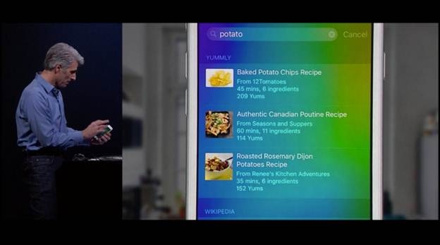 Siri và tìm kiếm trên iOS 9