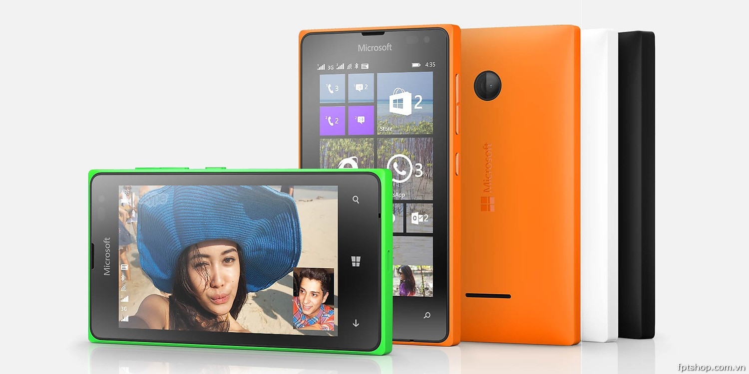 Lumia 435 được làm bằng chất liệu nhựa cao cấp