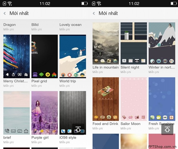 Giao diện Oppo Neo 5