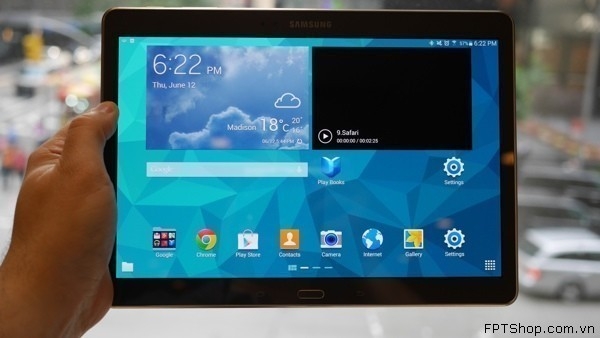 Ấn tượng với thiết kế siêu mỏng, siêu nhẹ của Samsung Galaxy Tab S 10.5 inch